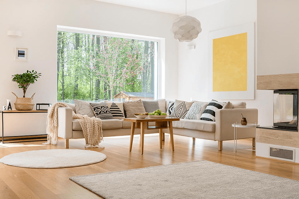 espacio decorado al estilo nordico
