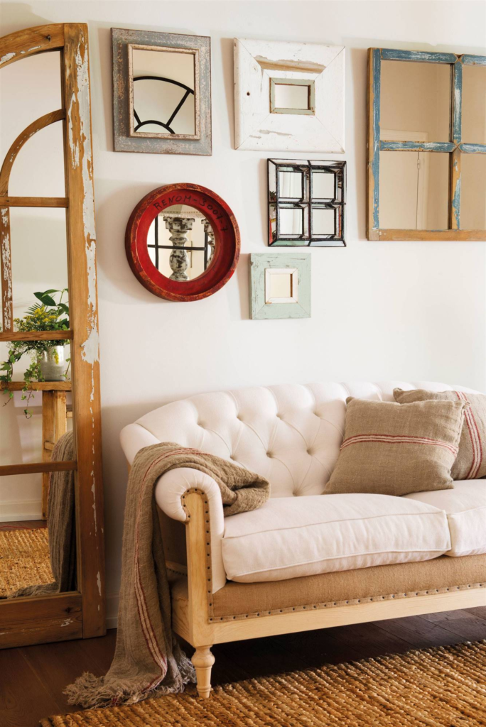 decorar una sala con espejos