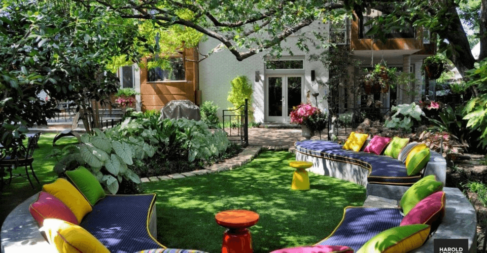 idea jardin colorido