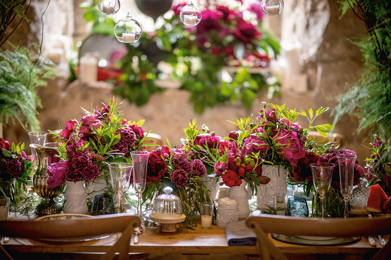 decorar con plantas florales