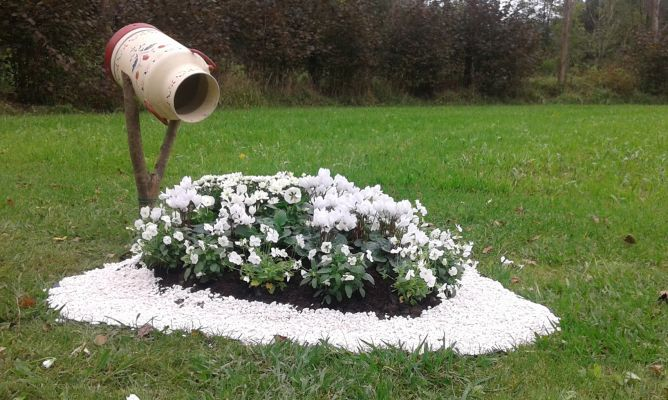 decorar con plantas con flores