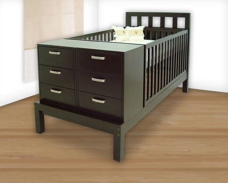 cama cuna negra