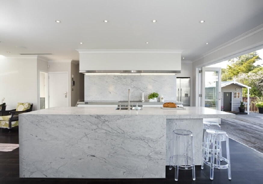 cocina de marmol
