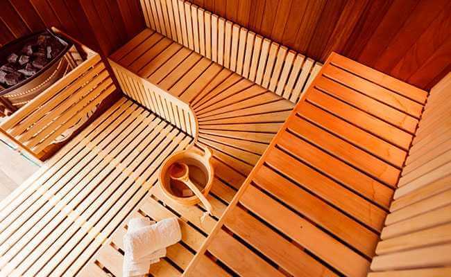 saunas con vigas de madera