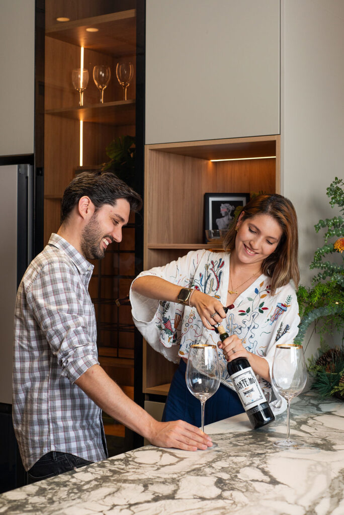 Cocina modular pareja