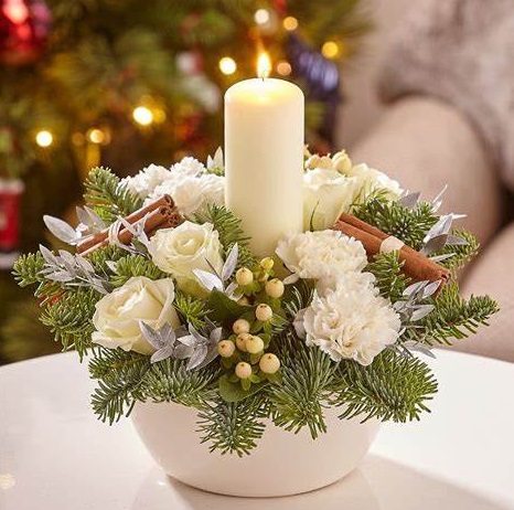 Cómo hacer arreglos florales navideños Como hacer arreglos florales navideños